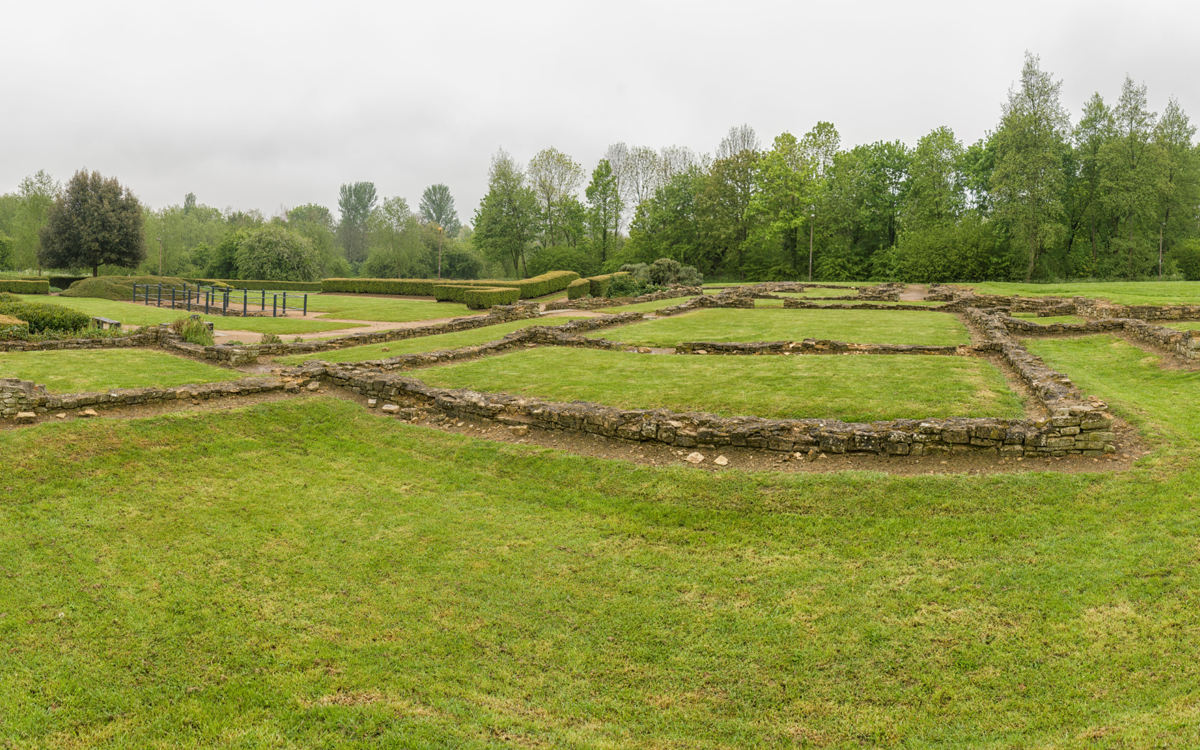 Roman Villa outline in stone
