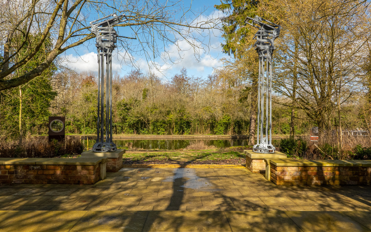 Doric Seat at Great Linford Manor Park.