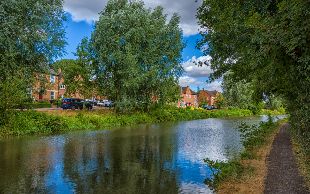 Grand Union Canal and towpath.
