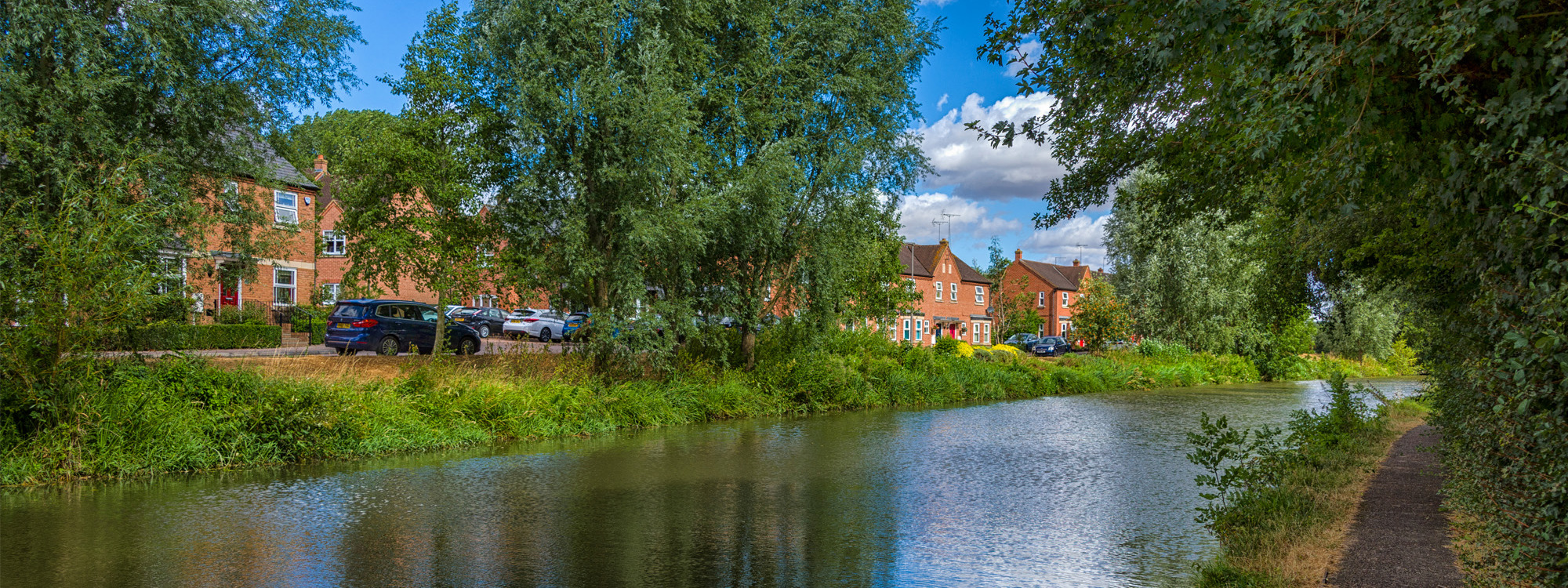 Grand Union Canal and towpath.