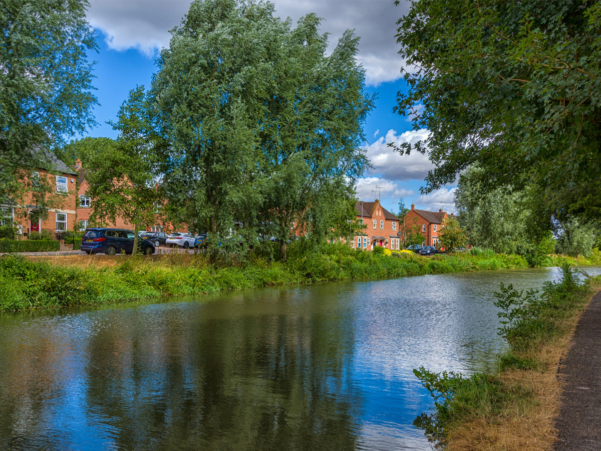 Grand Union Canal and towpath.