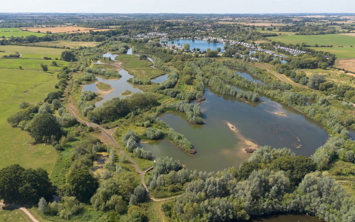 Drone shot of Floodplain Forest Nature Reserve