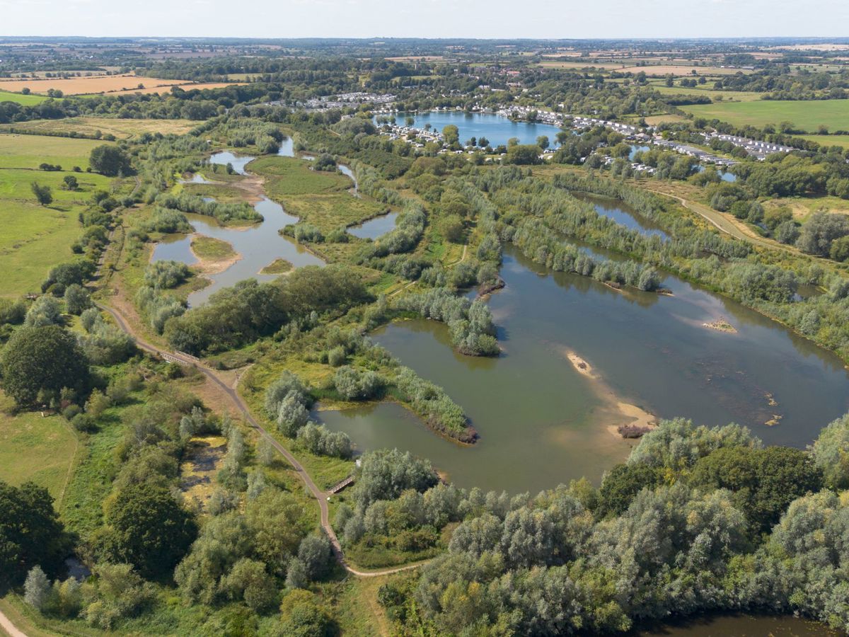 Drone shot of Floodplain Forest Nature Reserve